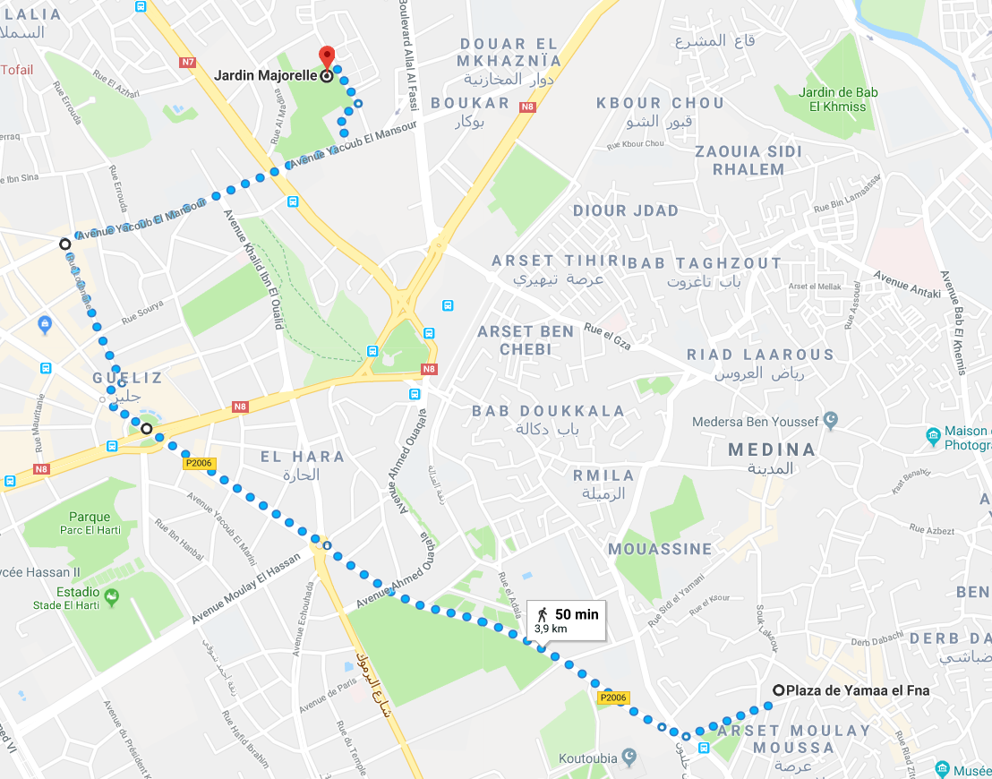 mapa-para-llegar-al-jardin-majorelle-marrakech-marruecos
